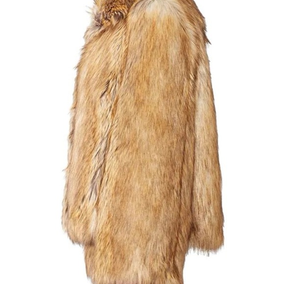 Zadig & Voltaire Luxurious Faux Fur Coat in Rich Brown - Picture 7 of 15